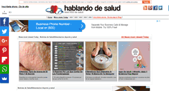 Desktop Screenshot of hablandodesalud.net